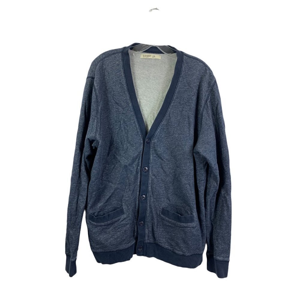 Old Navy Men's Laid Back  Navy Blue Sweater